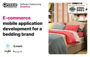 E-commerce mobile application development for a bedding brand