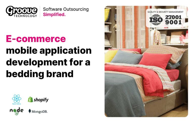 E-commerce mobile application development for a bedding brand