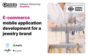 E-commerce mobile application development for a jewelry brand