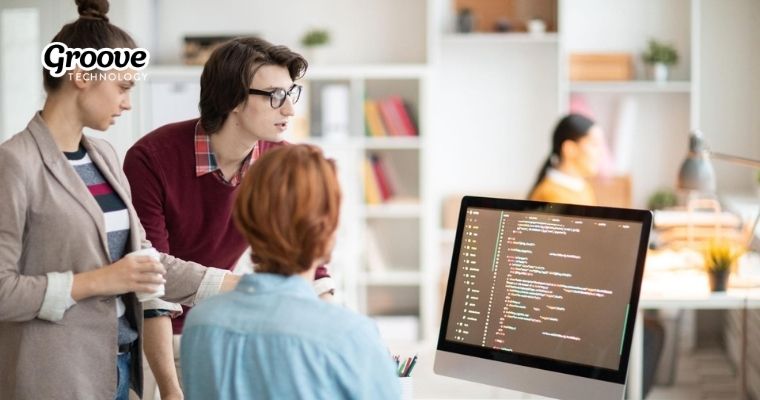 A dedicated software development team allowing businesses to focus on strategy and scale efficiently with global talent