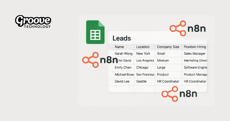 Groove Technology n8n google sheets