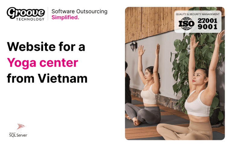 Website for a Yoga center